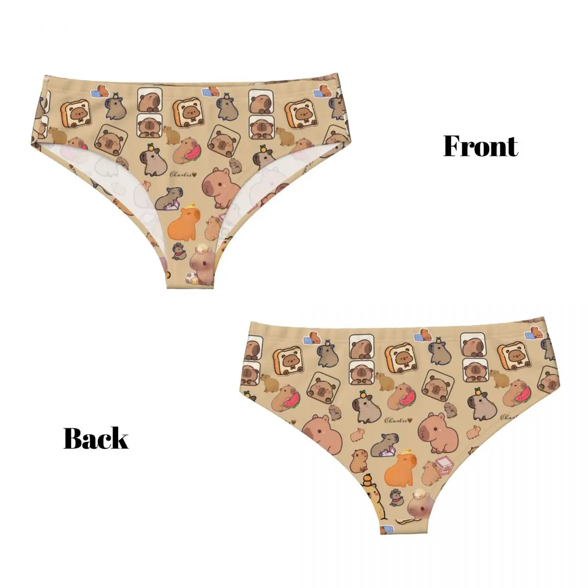 Womens Brief Panties Female Underwear Underpants Capybara