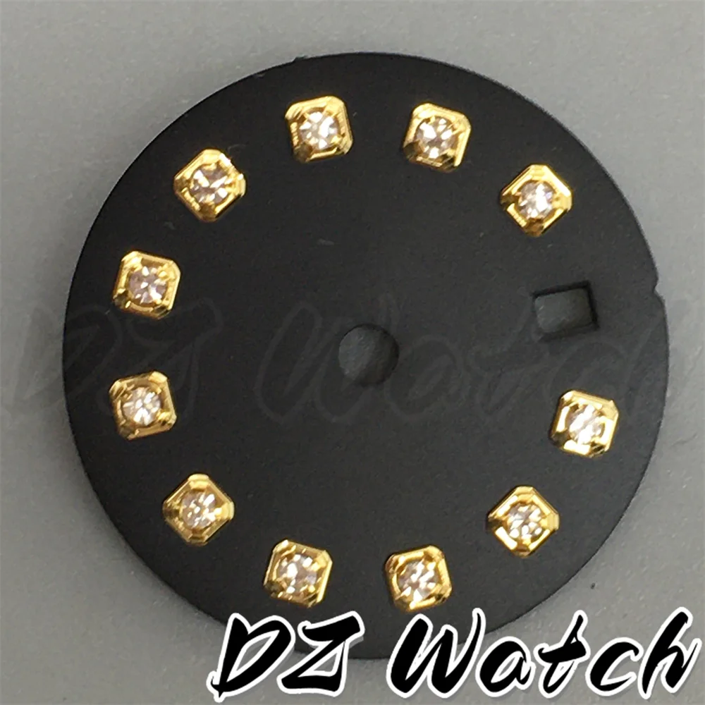 Stunning 20.5mm Multicolor Sunburst Watch Dial with Diamond Markers and Date Window