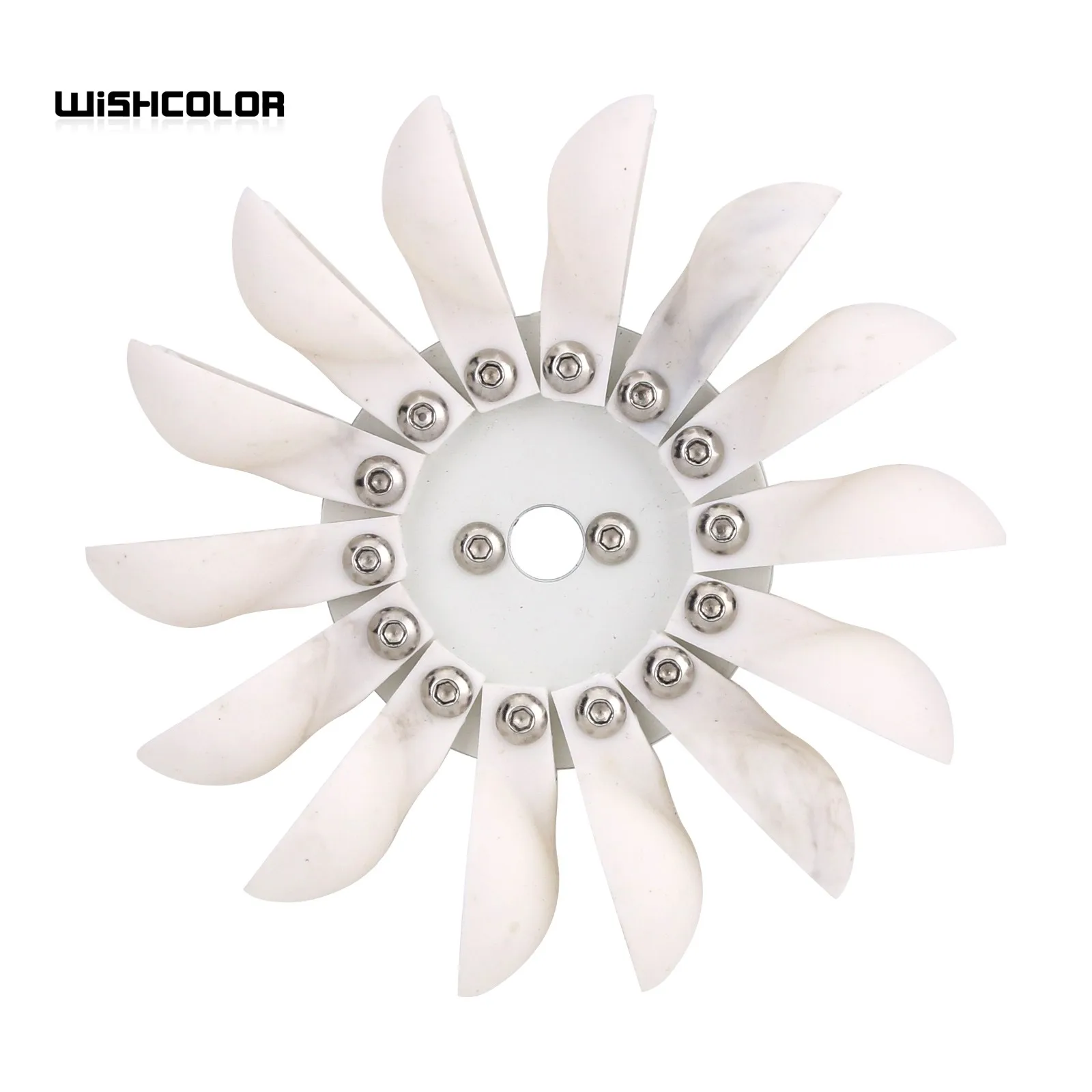 Wishcolor Pelton Wheel Turbine Pelton Water Wheel 96mm/3.8" in External Diameter Used to DIY Hydro Generators 3