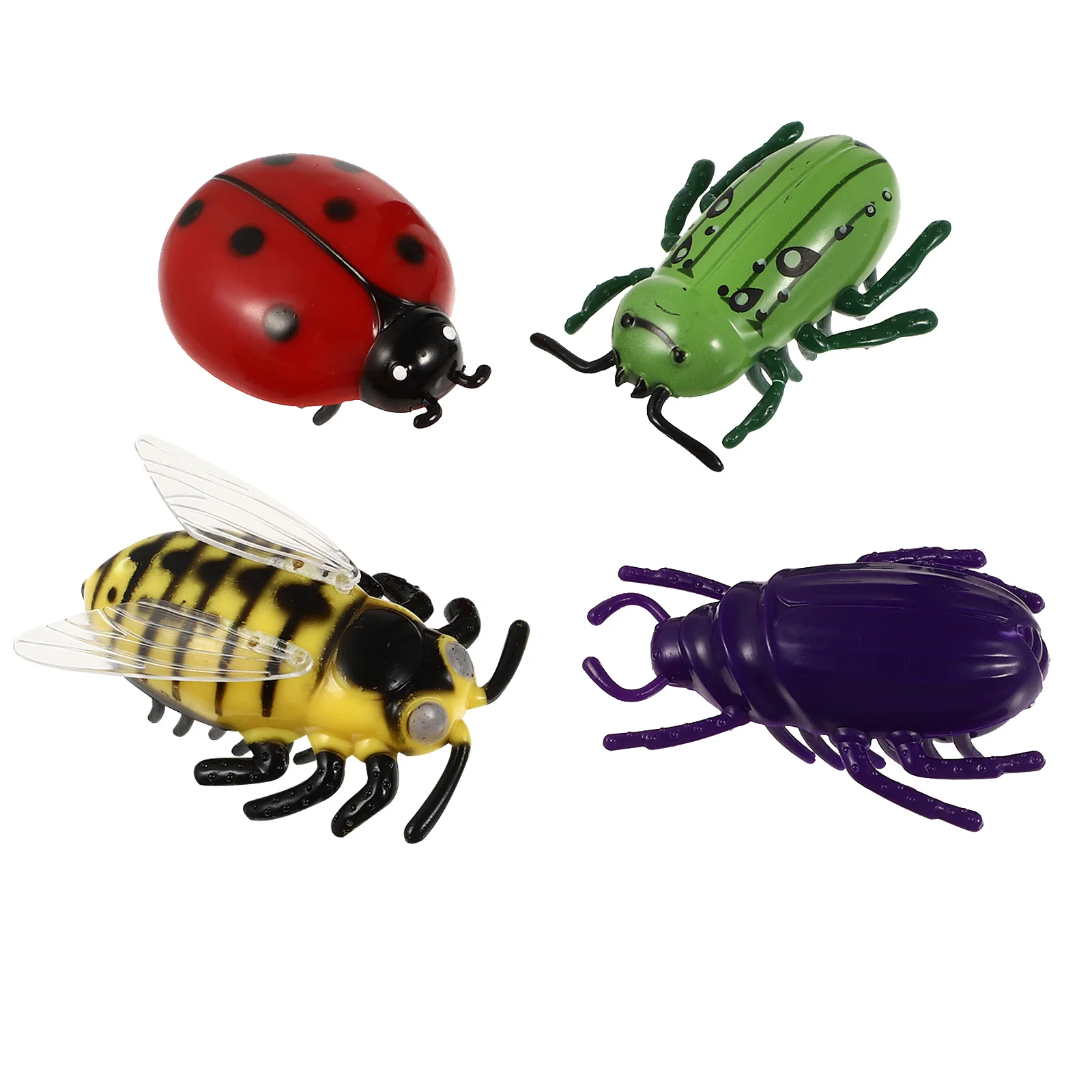 

4pcs/ bug vacuum set electric insect robotic toys beetle joke trick bugs for kids gifts flying toys ( mixed style )