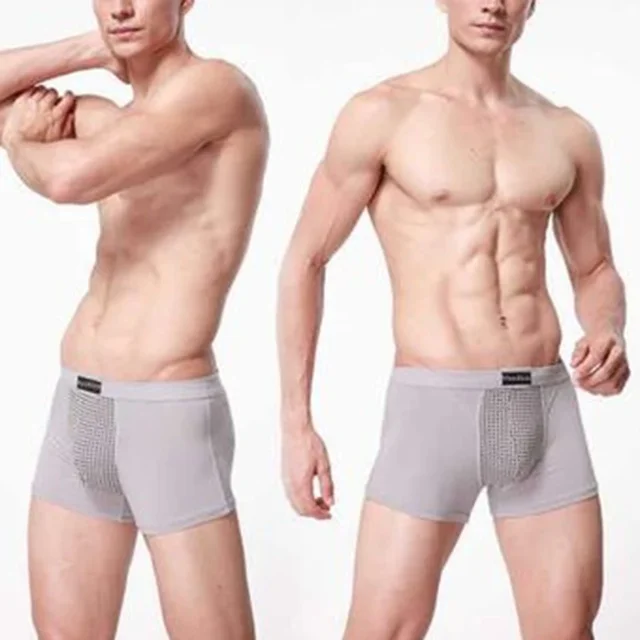 Men's L-6XL Physiological Underwear with Prostate Magnetic Therapy Boxers - Image 3