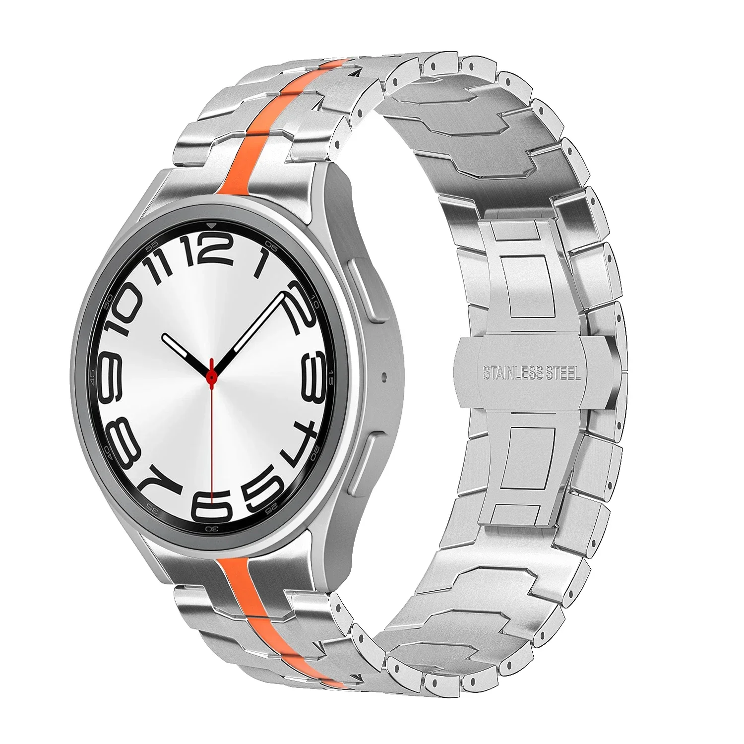Titanium Color Stainless Steel No-Gaps Bracelet