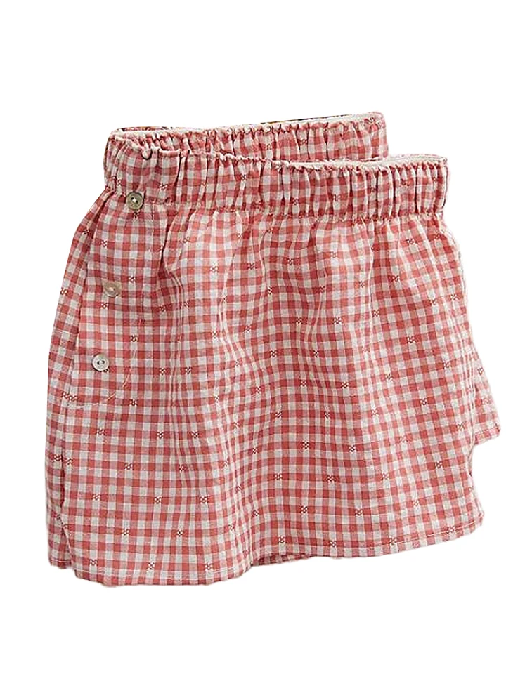 Womens Casual Elastic Waist Boxer Lounge Shorts