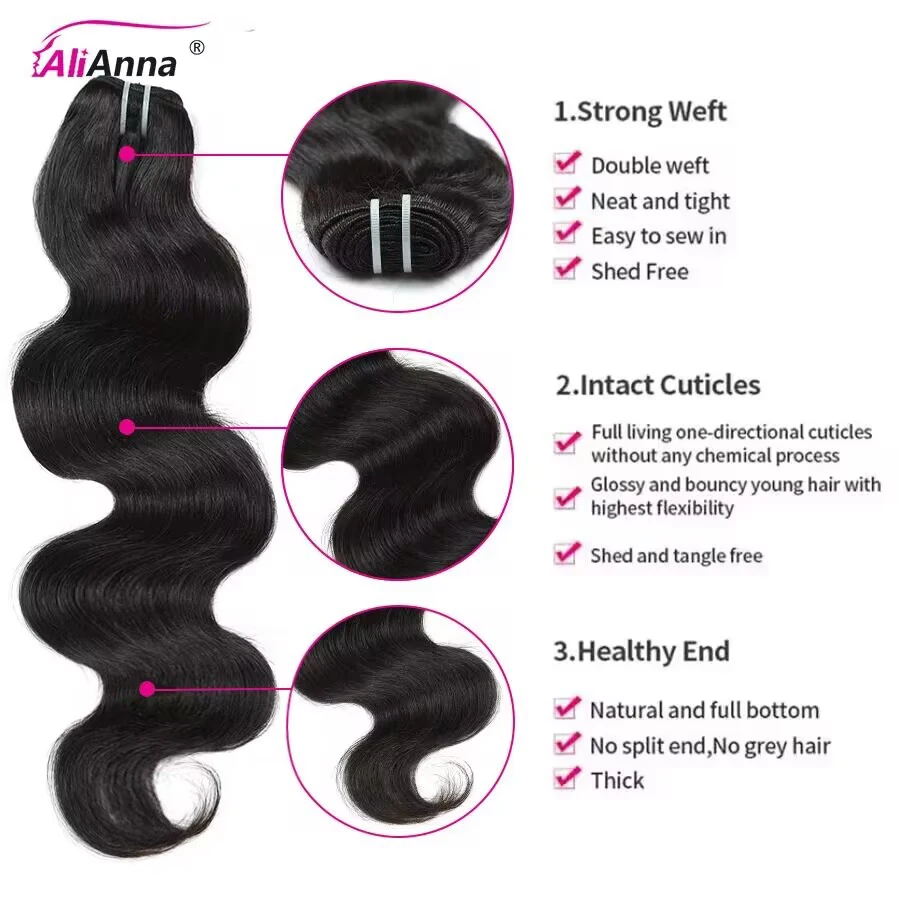 15a Super Dubbel Getrokken Maagdelijke Body Wave Bundels Menselijk Haar Rauw Vietnamese Haar Bundels Menselijk Haar Onbewerkte Hair Extensions