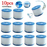 ตัวกรองสำหรับสระว่ายน้ำ1-10ชิ้นเปลี่ยนได้พอดีกับ flowclear Size VI ไส้กรองน้ำ Lay-Z-SPA-Miami Vegas Palm Springs 1