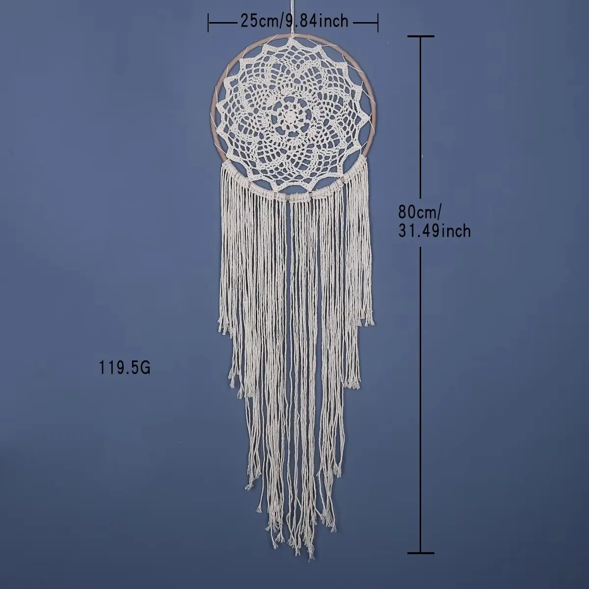 Bohemian Macrame Dream Catcher Hanging Tapestry For Girls Bedroom Decor Handmade Dreamcatcher Wall Hanging Wind Chime Ornament 6