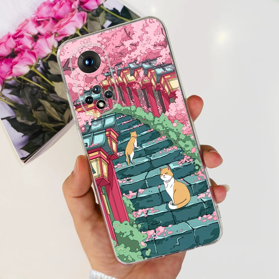 Clear Silicone Soft Slim Phone Case with Fashion Painted Design