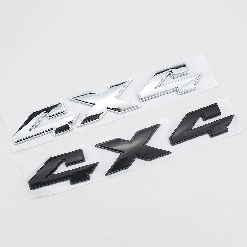 3D Abs Logo 4X4 Emblem Letters Car Fender Trunk Badge Per Dodge Jeep Compass Grand Cherokee Off Road 4X4 Sticker Accessori
