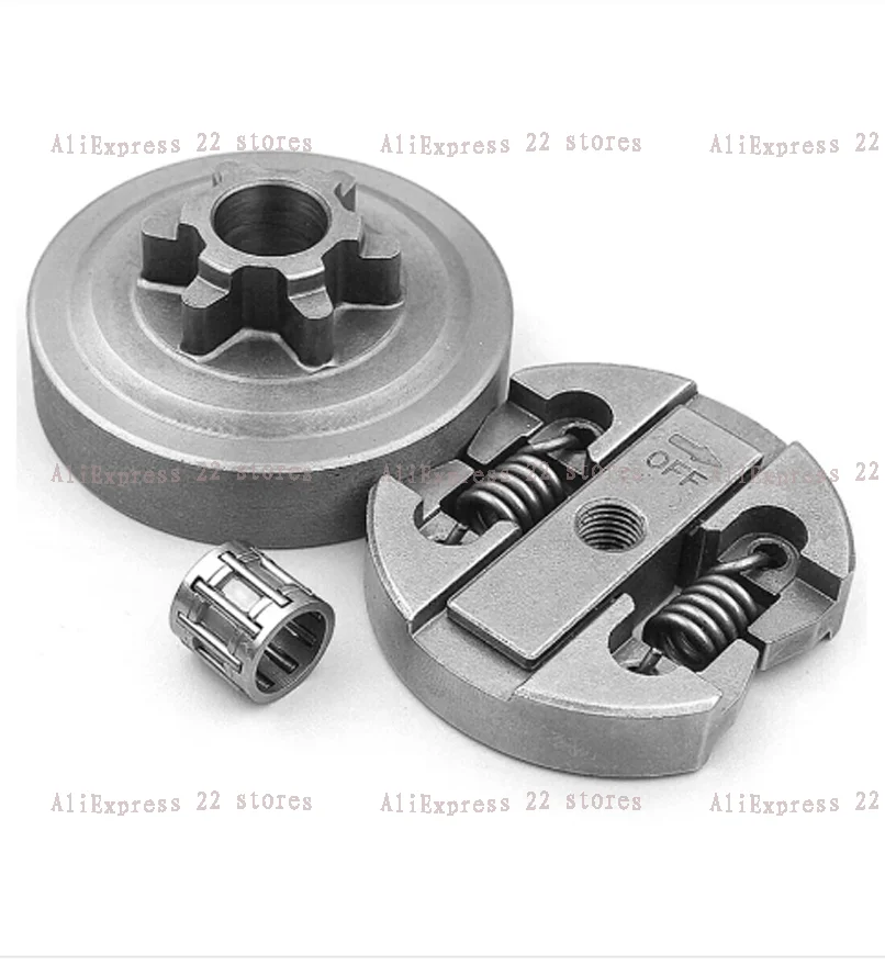 Clutch Drum & Needle Bearing Fit For Chinese Chainsaw 2500 25CC