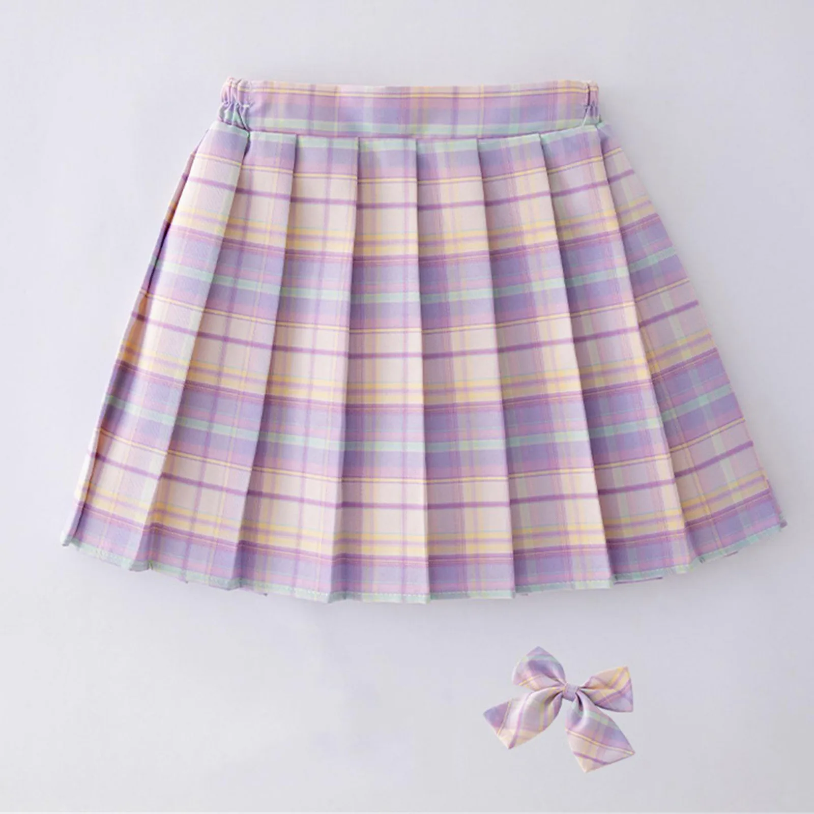 

Girls School Uniform Pleated Skirts High Waist A-Line Plaid Skirt Japenese JK Uniforms College Style Student Casual Short Skirts