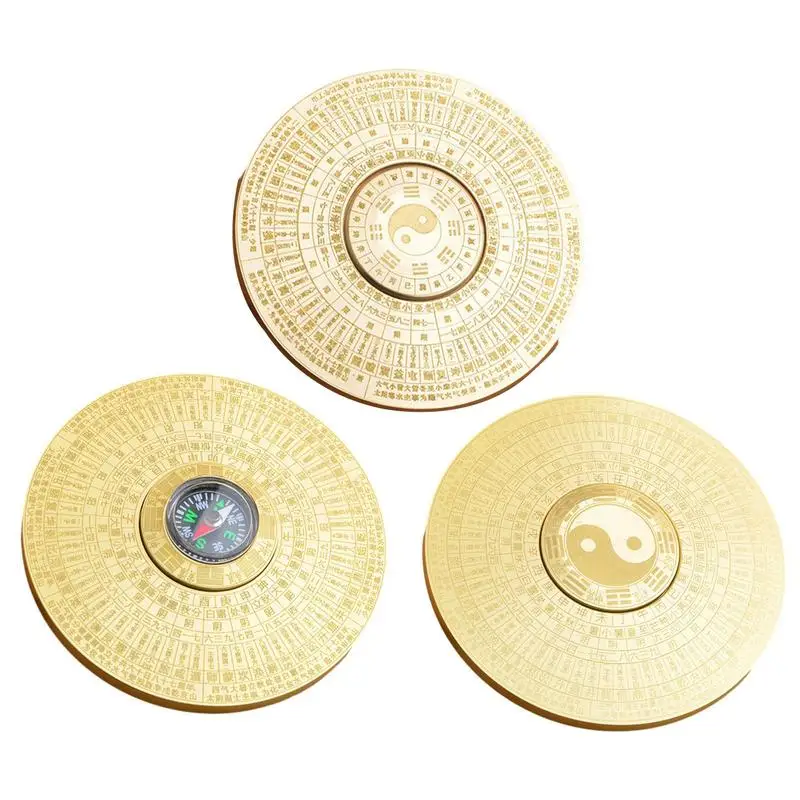 

Spinning Fidget Toy Kid Fingertip Metal Brass Finger Spinner Compass Shape Fidget Toys with Stable Bearing Ornaments Party Favor