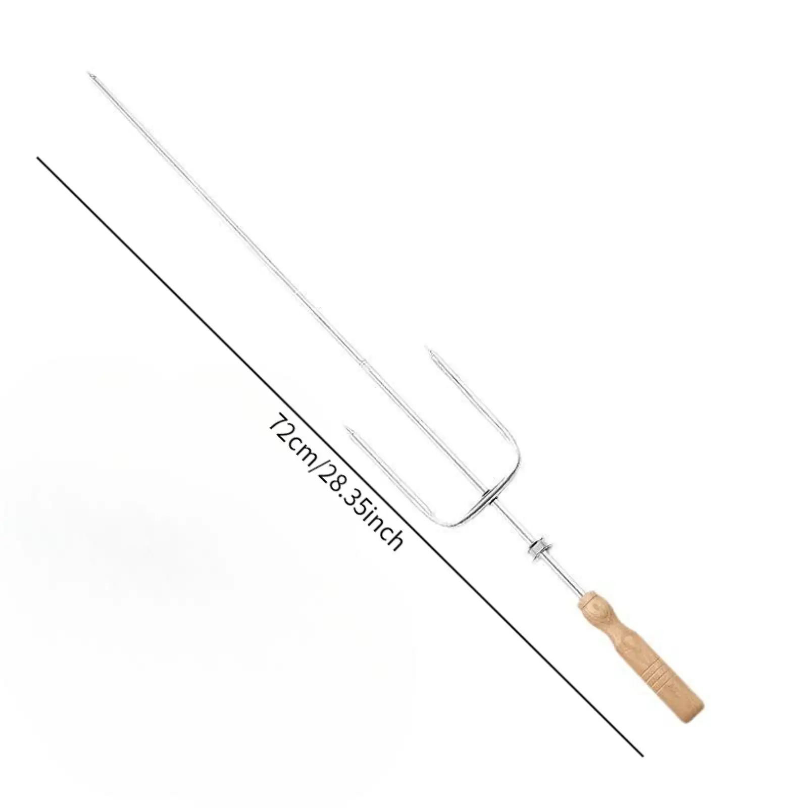BBQ Fork Grill Skewer Grill Fork Easy to Use Portable Kabob Sticks Cooking Stand for Outdoor Picnic Sausages Backyard Chicken