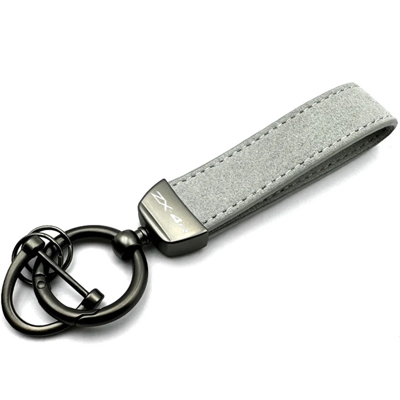 【最安値】Llife LEATHER KEY CHAIN Key Chain Fits FOR KAWASAKI Ninja ZX-4RR ZX-4R ZX4RR ZX4R