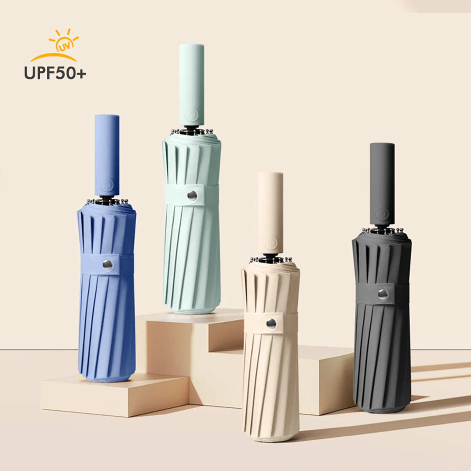 

Ultra-Strong 32 Bone Windproof Automatic Men Business Umbrella Double Bone Sunny Rainy Sunshade Waterproof Uv Sunproof Umbrellas