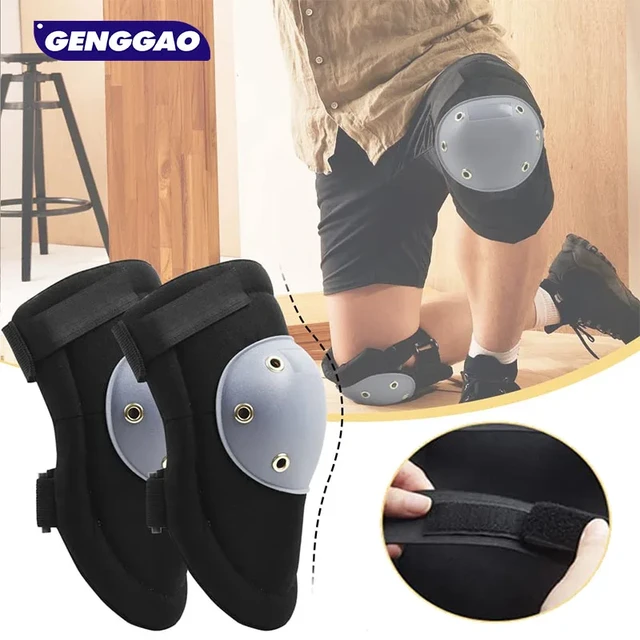 Rodilleras profesionales para trabajo de suelo para hombre, rodilleras de  construcción duraderas, rodilleras ajustables para trabajo, 1 par -  AliExpress