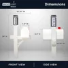 Aluminum Mailboxes for Outside with Post and Solar Mailbox Light for Easy Navigation,Mailbox and Post Combo Kit,Custom Mailboxes 3
