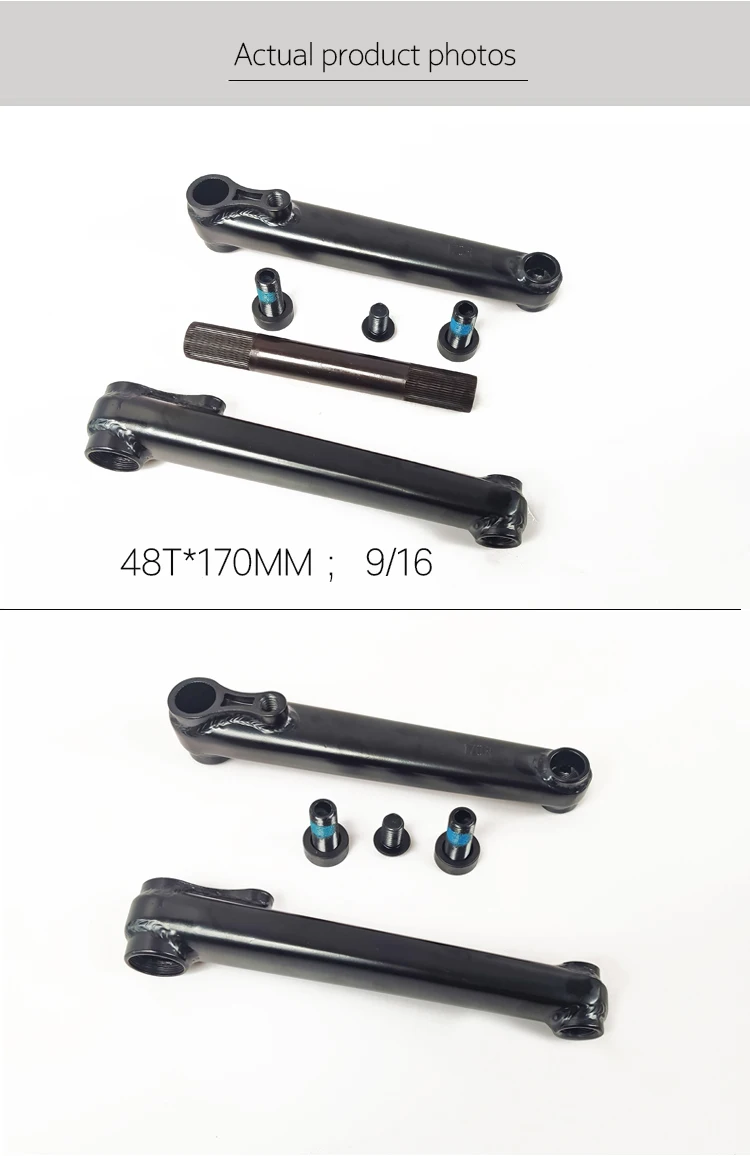 Description Picture 5 of itemBMX BIKE Crankarm 8800 CRMO 48T*19MM*170MMï¼›19MM Mid BB / Euro BB / Spanish BB / American BB 170MM ï¼› 9/16