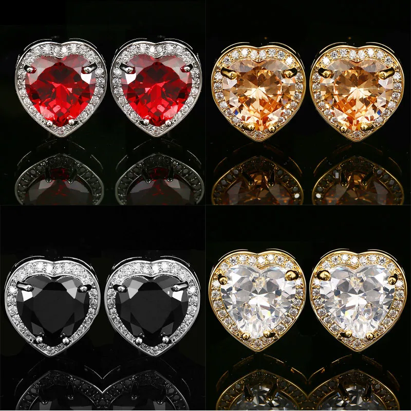 

Wholesale Cufflinks Custom Cuff Button Jewelry Gifts,Heart Shape, Multiple Colors, Shiny Edge,Zircon Cufflinks High Quality