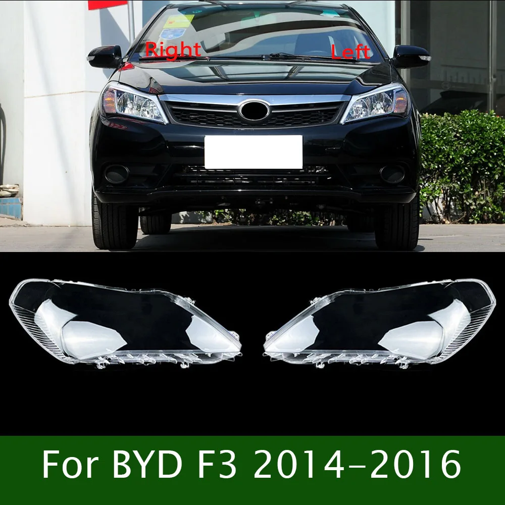 

For BYD F3 2014-2016 LED Headlight Cover Transparent Lampshade Case Headlamp Shell Plexiglass Replace Original Lens