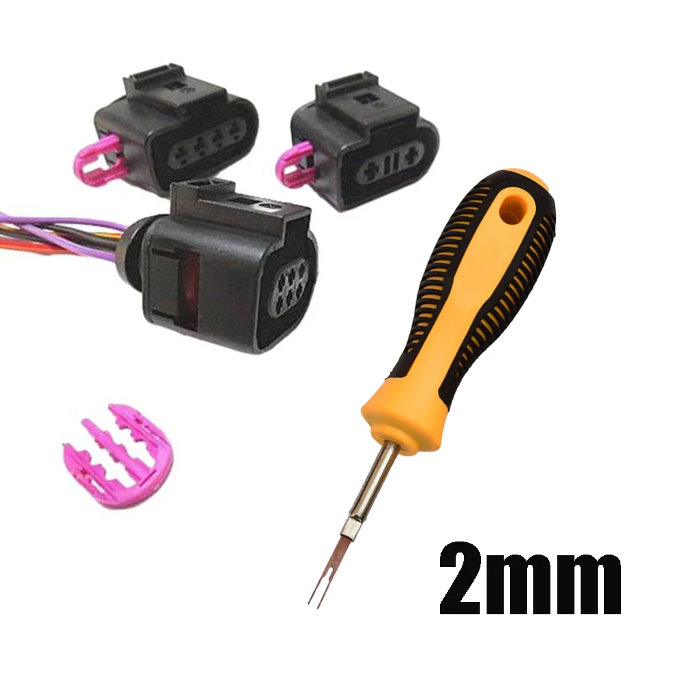 Car Terminal Removal Tool Electrical Wiring Key Pin Extractor Puller 2mm 3mm Electrical Connector Extractor Ejector car terminal tools