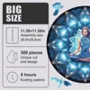 Circular Wooden Jigsaw Puzzle For Adults Chakra Yoga Vishuddha Puzzle Girls' Toys Blue Petals Wood Puzzles Home And Decoration 2