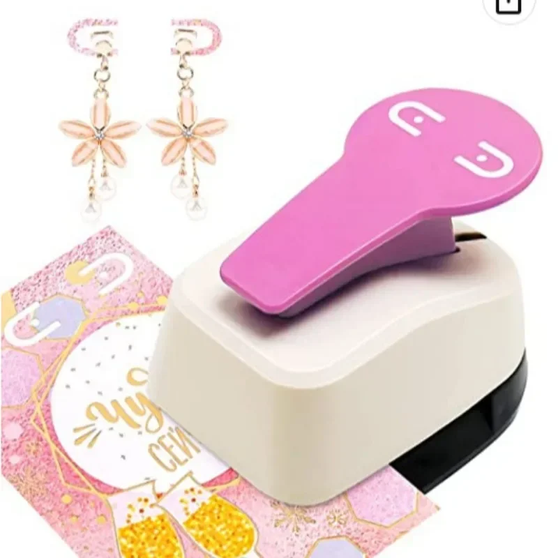 Hole Punching Tools Earring Punching Machine Sturdy Earring Card Hole Punch Portable Perforator Metal Scrapbook DIY