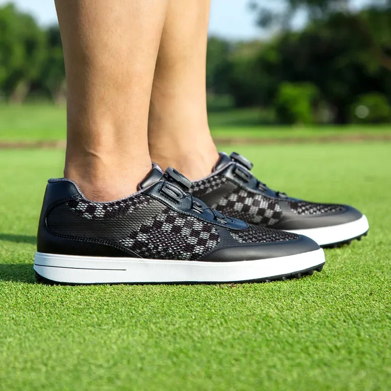 PGM golf shoes men's new breathable mesh upper rotating shoelaces non-slip studs