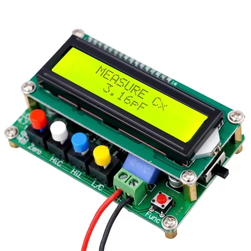 LC-100A LC100A Capacitance Inductance Meter LC Meter 1pF-100mF 1uH-100H Inductor Test Clip Online Potentiometer Calibration 6
