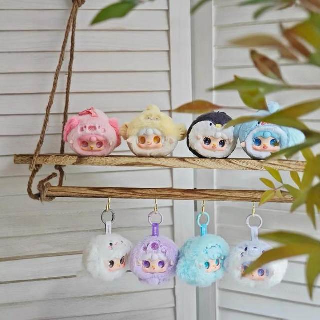 8Pcs Mini Plush Doll Toy in Box Random for Children Birthday Gift Boys Girls