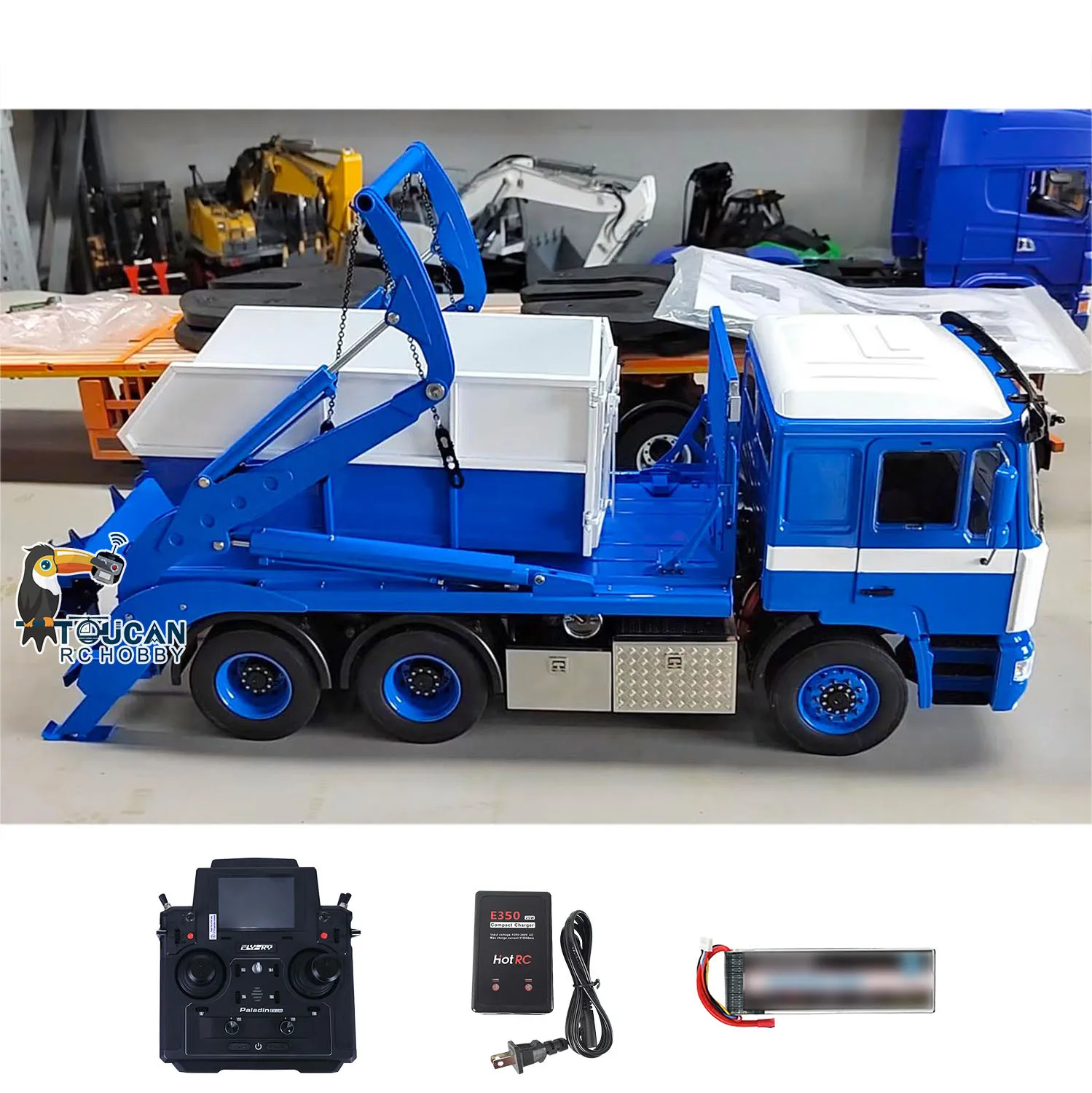 

Metal 1/14 RC Hydraulic Skip Loader VL18U F2000 PL18EV Lite Swing Arm Ready to Run Remoted Truck Vehicle Dump Truck Boys Toys