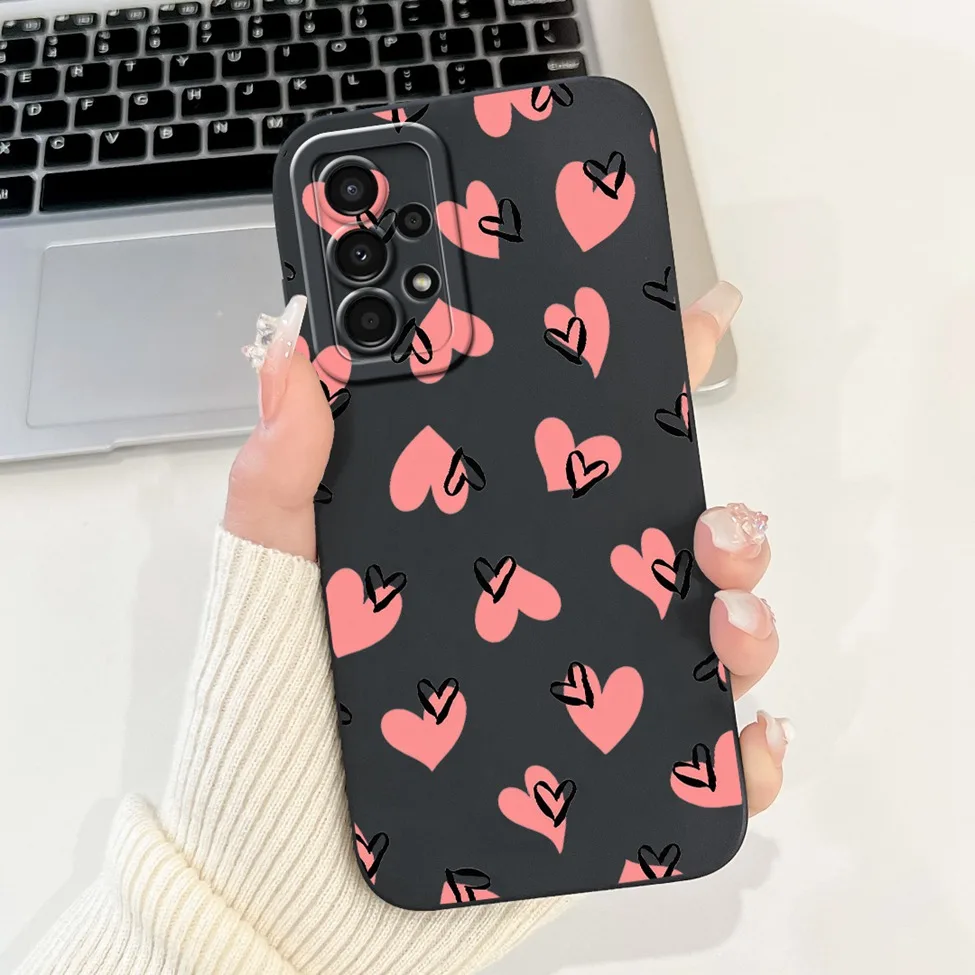 For Samsung A13 4G Case A135F Silicone Cute Fashion Butterfly Flower Love Painted Cover For Samsung A13 Galaxy A13 4G Phone Case