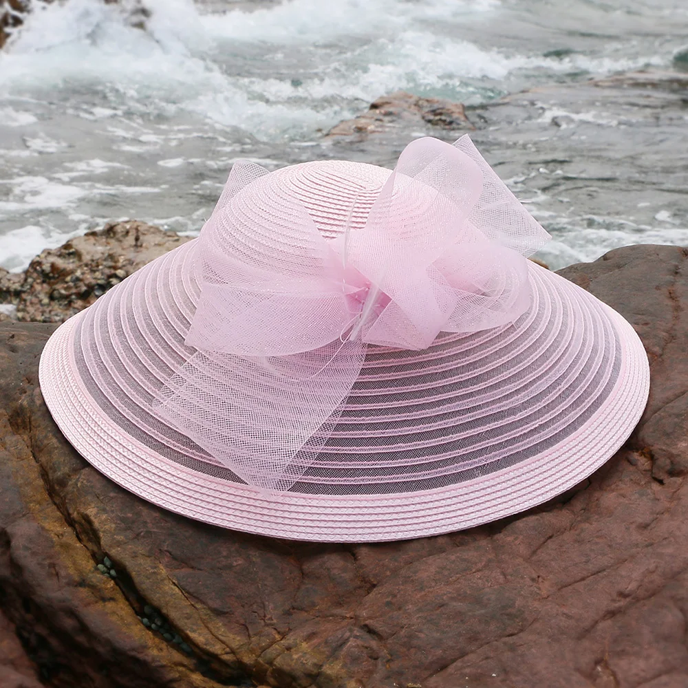 Classy Classic Big Wide Brim Floppy Hat Sophisticated Church Kentucky Derby  Tea Women main image 4