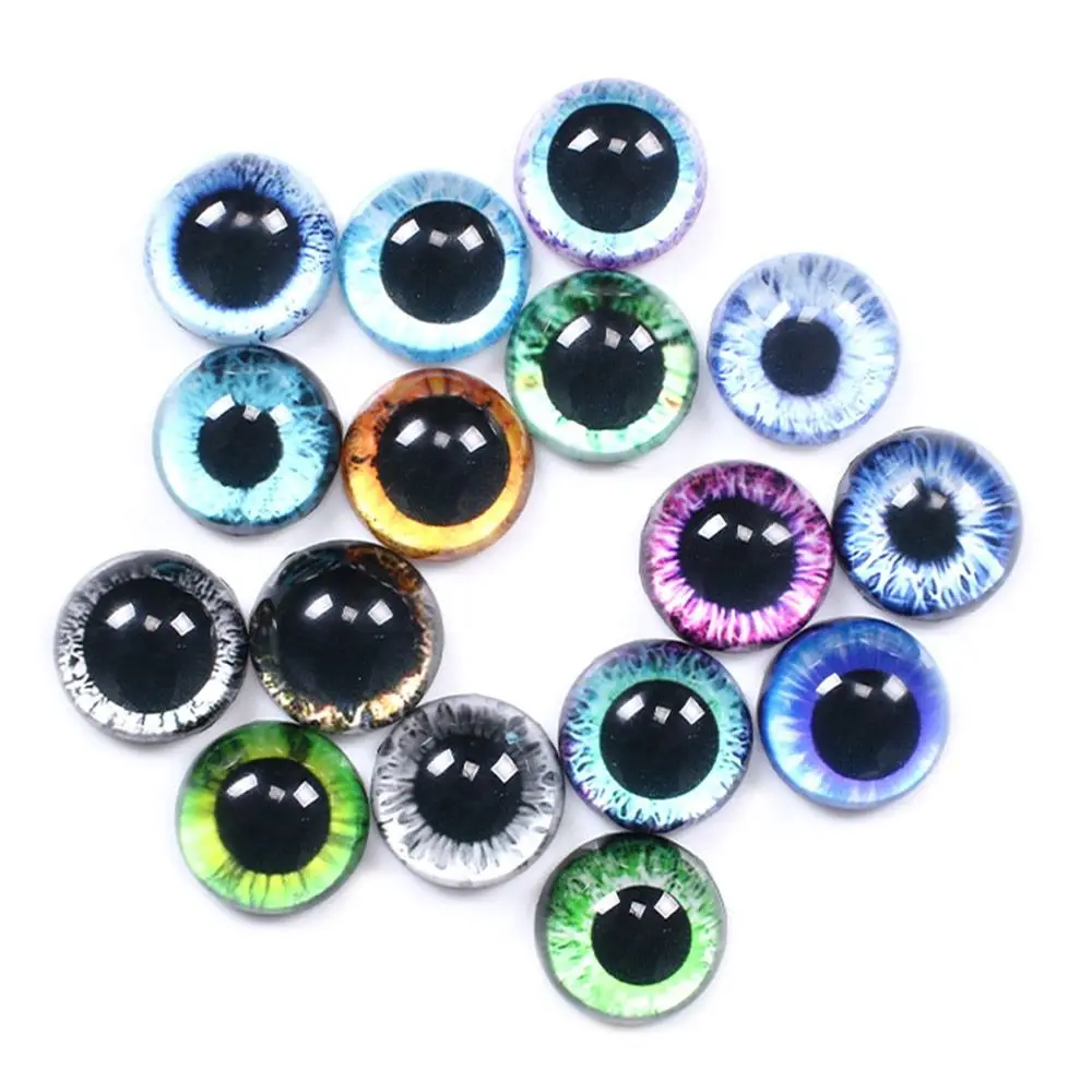 20pcs/10pairs High Quality 6mm-20mm Eyes Crafts Eyes Crystal Plastic Puppet Crystal Eyes Glitter Crystal Eyes DIY Accessories