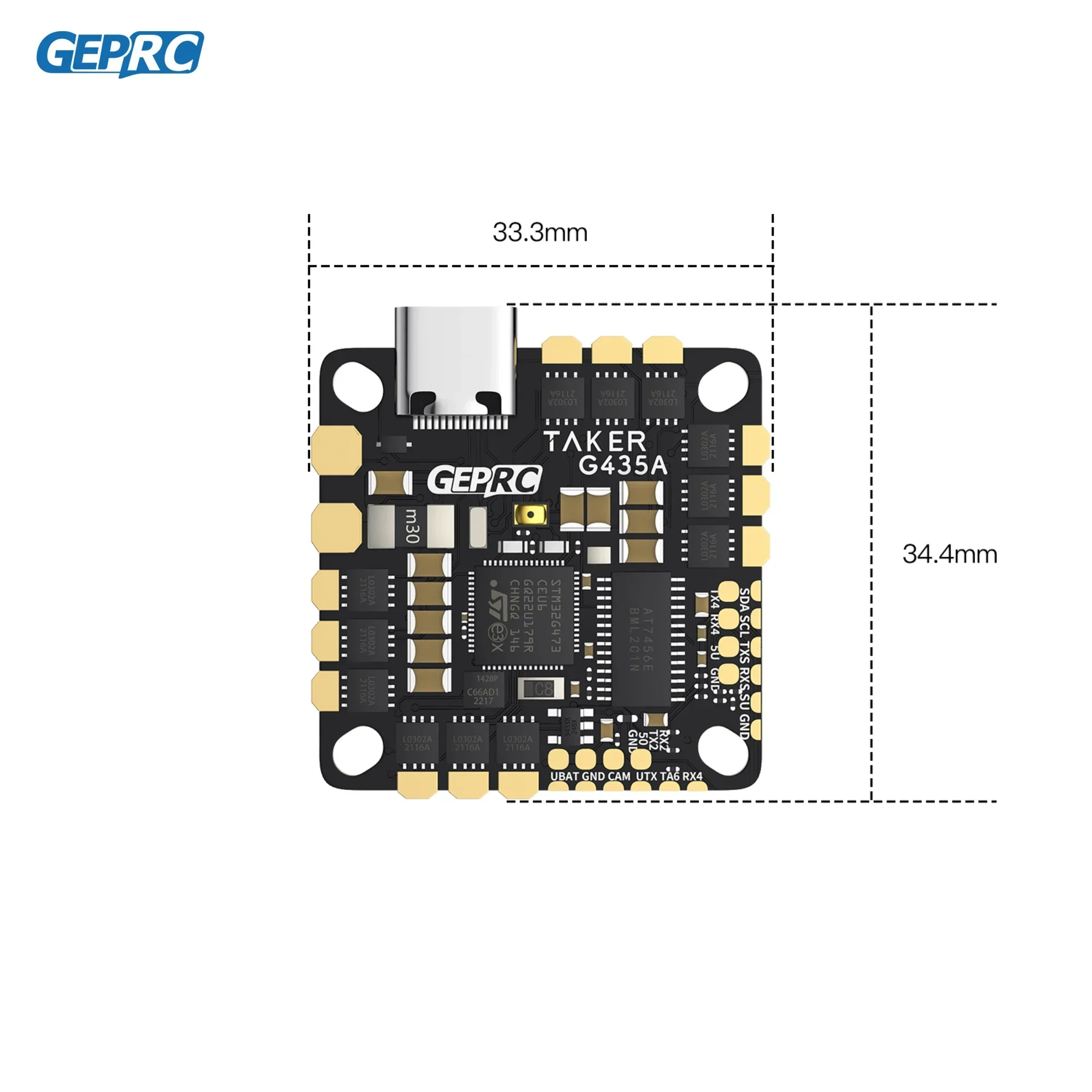 GEPRC GEP-TAKER G4 35A AIO G473 Main Control 170MHz 2~4S Transmitter Flight Control System drone accessories drone repair parts remote control drone model RC FPV Racing Drone