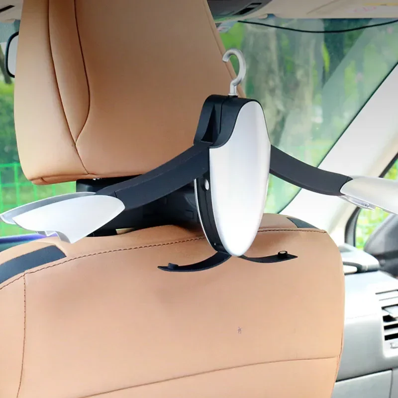 Car Hanger Multifunctional Folding Seat Headrest Jacket Suit Clothes Hanger ABS Automotive parts Traveling Accessories
