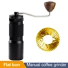 49MM Portable Small Coffee Bean Grinder Mill Adjustable Titanium Flat Burr Espresso Coffee Grinder Milling Tool Ghost Teeth 1