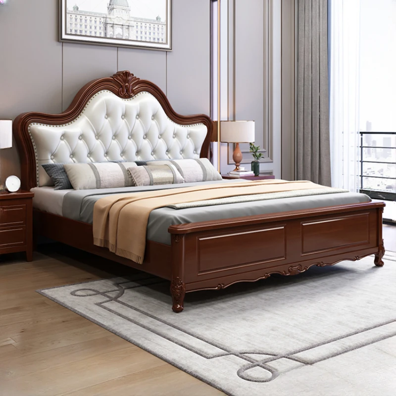 

House Support Queen Double Bed Luxury King Size Living Room Frame Double Bed Twin Modern Camas Matrimonial Bedroom Furniture