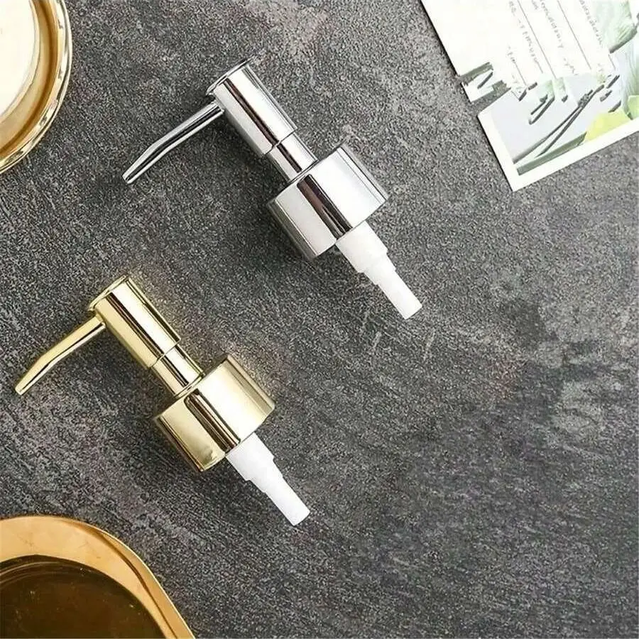 1/2/4Pcs 304 Stainless Steel Hand Liquid Soap Pump Dispenser Head Nozzle for Bathroom Kitchen Foam Soap Shampoo Dispenser Access