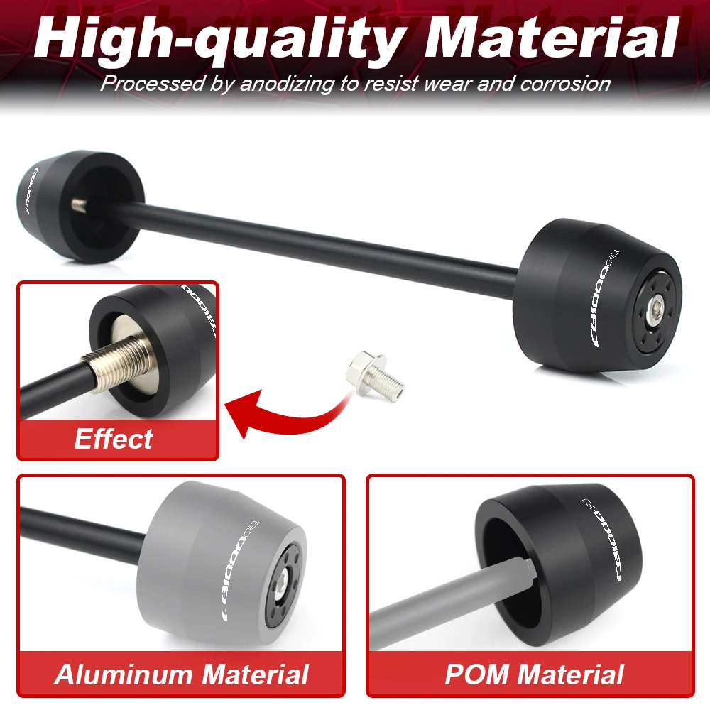 CB1000R CB 600 F 호넷 2007-2010 CB 1000R 용 오토바이 프론트 액슬 휠 슬라이더 포크 충돌 방지 패드 프레임 슬라이더