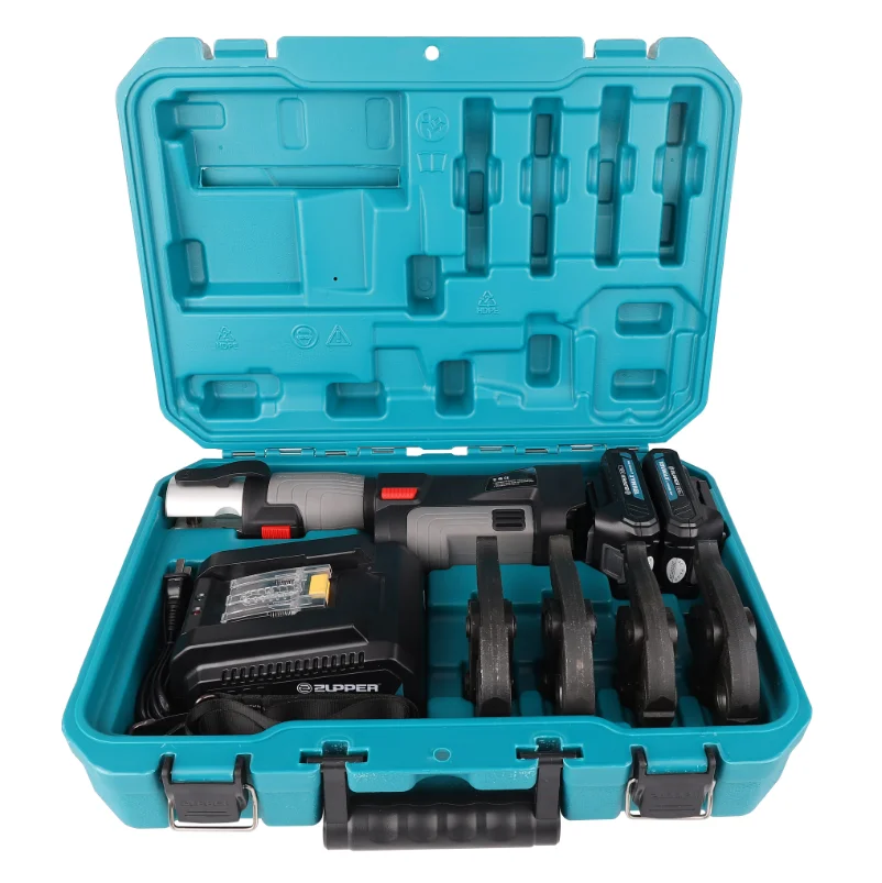 ZUPPER PZ-1930 Compact Battery Press Tool For Plumbing Copper Pex Multilayer Pipe Crimping Include Optional Separate Jaws 6