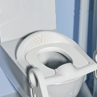 Ceramic Jar Training Seat and Step Stool Stability Step Toilet Seat Adjustable Height Step Boy and Girl Folding Toilet Seat 2