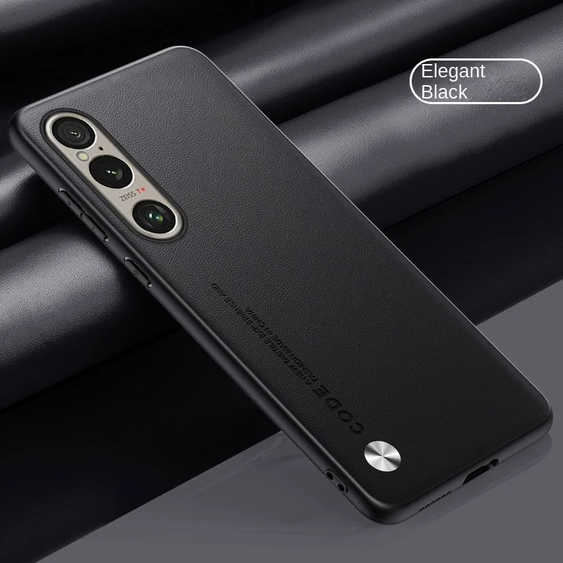 Vegan Leather Grain Protective Back Cover Case