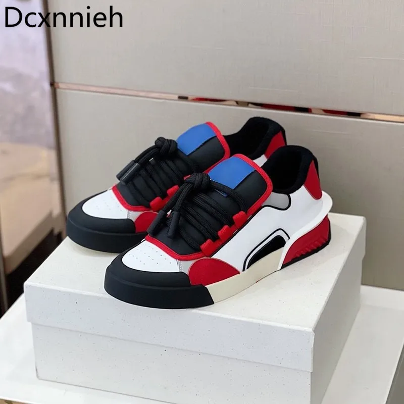 

Winter Genuine Leather White Fur Sneakers Ladie Flats Lace Up Height Increasing Shoes Woman Casual Thick Sole Tennis Shoes Women