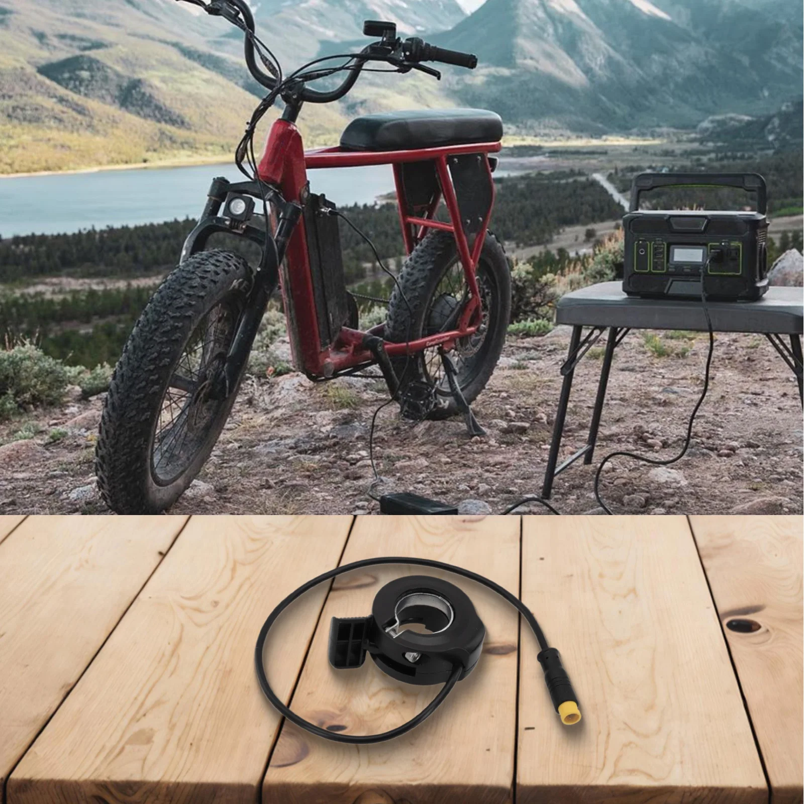 Bike Thumb Throttle Electric Bicycle Accelerator Long Rides Comfortable Grip Design Easy Installation Ergonomic Hand Feel