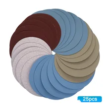 

new 125mm 5'' Inches Grit 1000 /2000 /3000 /4000/ 5000 Sanding Discs Hook Loop Sandpaper Round Sandpaper Disk Sand Sheet Sanding