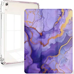 Premium Smart Tablet Case Cover for iPad Air and iPad Generations (Dark Purple Gold)