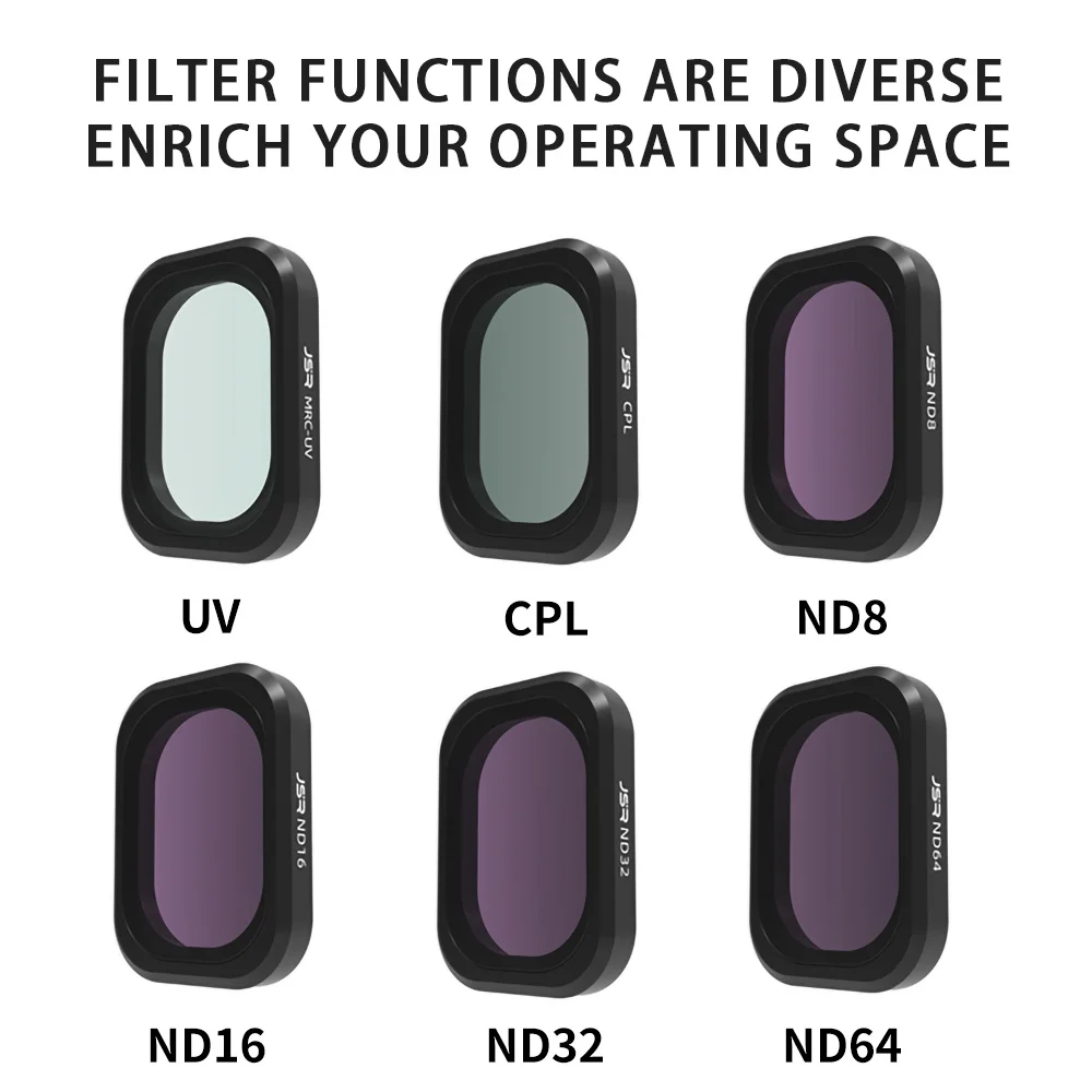 Lente nd Filtros Conjunto para Dji Osmo Pocket Cpl uv Vidro Óptico Acessórios da Câmera Densidade Neutra 16 32 64 256 - Image 5