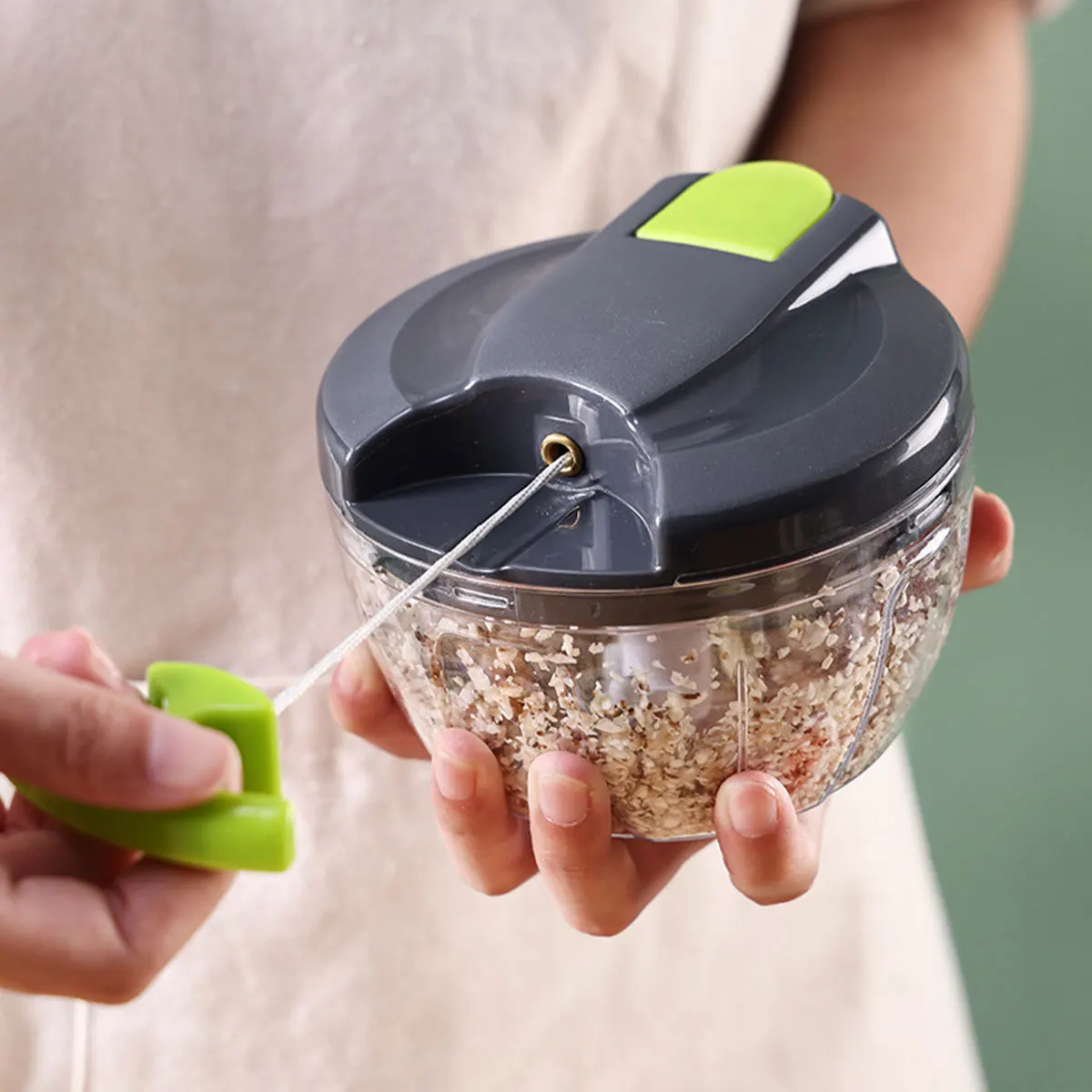 Garlic Chopper 520ml Manual Food Chopper for Kitchen