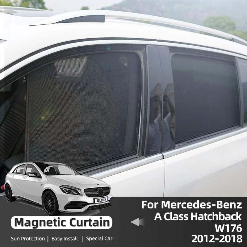 

For Mercedes Benz A Class Hatchback W176 2012-2018 Car Sunshade Customized Side Window Curtain Sun Shield Visor Front Windshield
