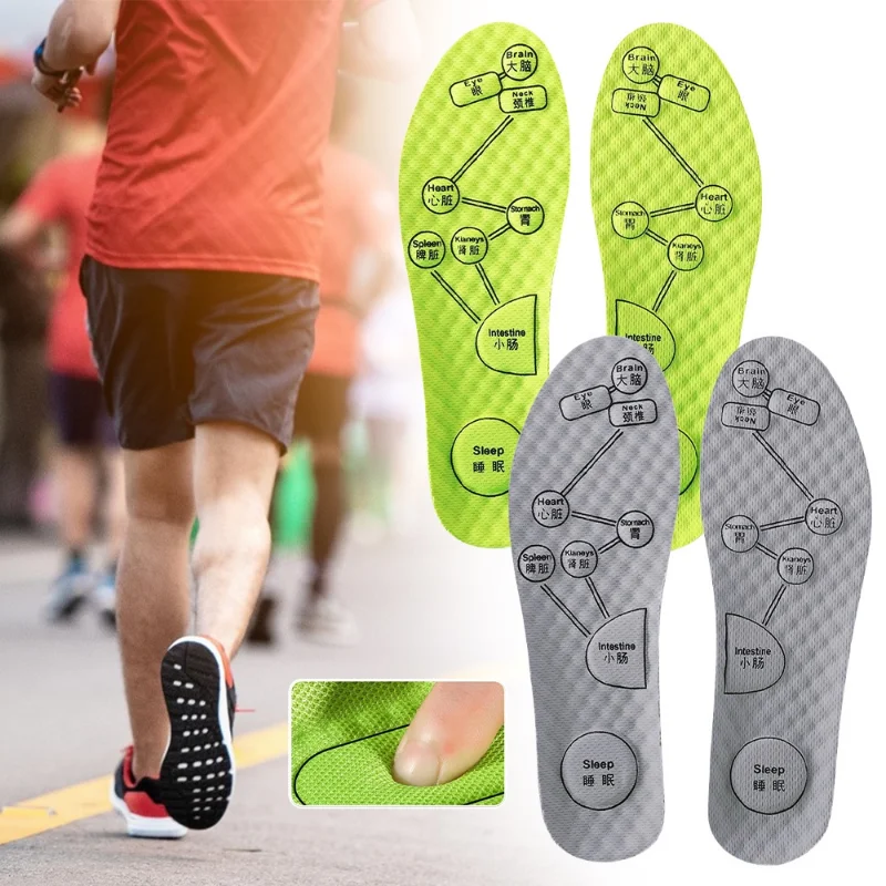 Orthopedic insoles heel insoles shoe inserts 2Pairs Foot Acupressure Insole for Men Women